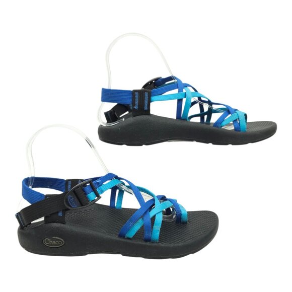 Chaco ZX/2 Classic Sandals Womens 8 Adjustable Straps Toe Loop Vibram Sole Blue - Picture 12 of 16